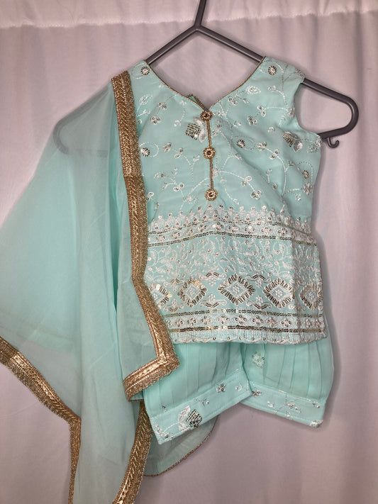 Ayzel umar in ice blue 3month-4yrs BC011C8