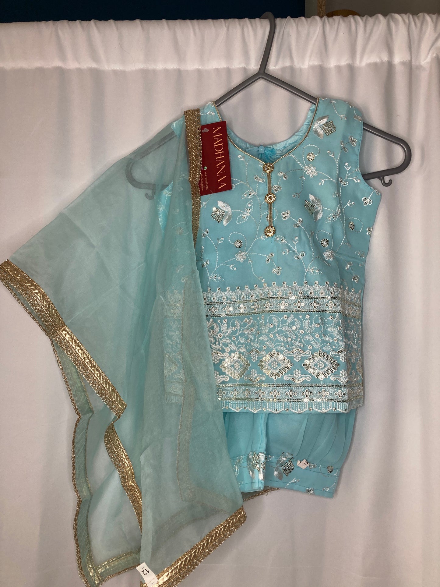 Ayzel umar in Sky blue 3month-4yr BC011C1