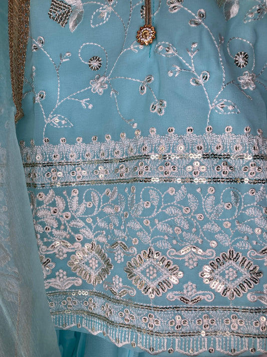 Ayzel umar in Sky blue 3month-4yr BC011C1