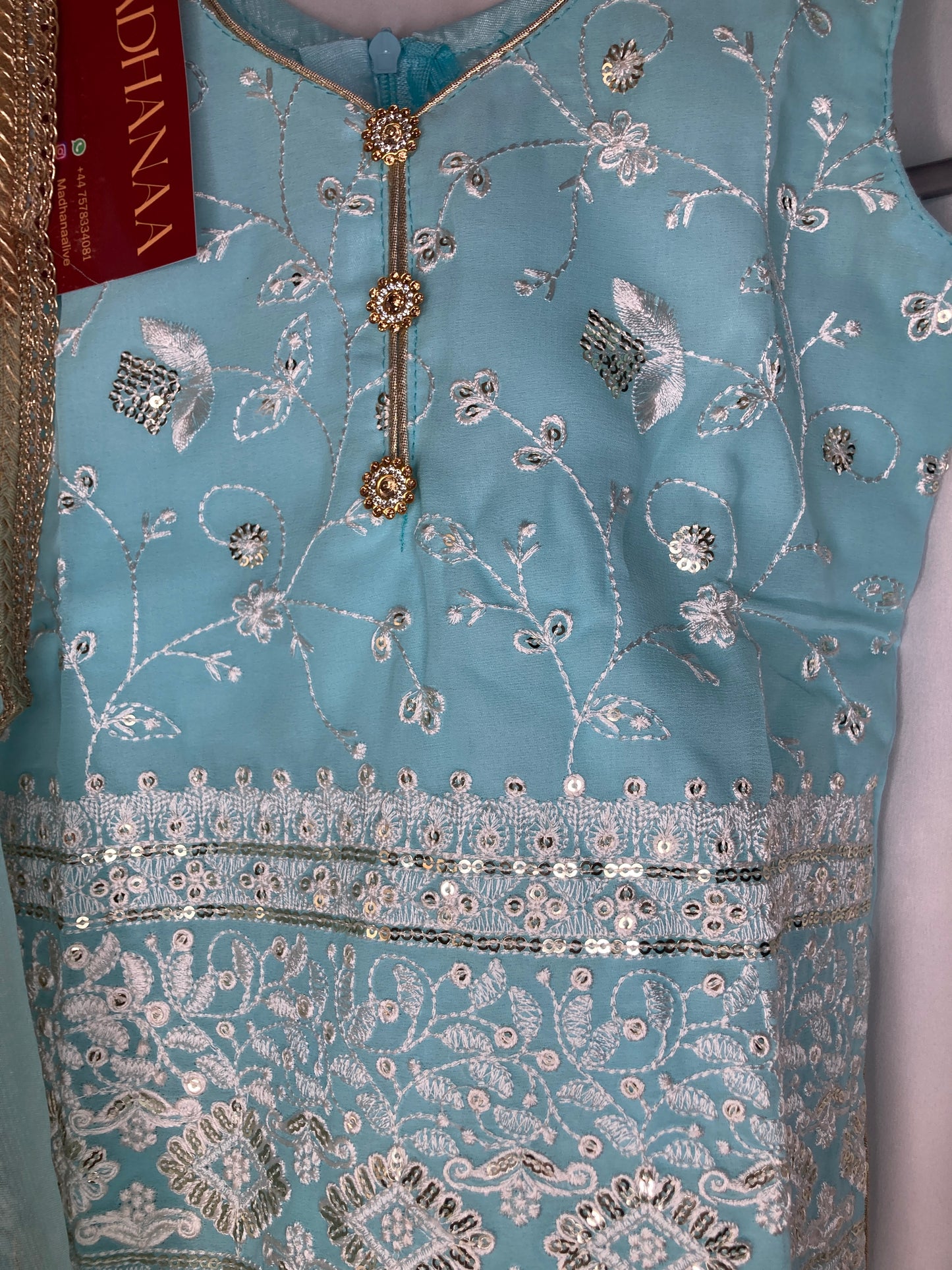 Ayzel umar in Sky blue 3month-4yr BC011C1