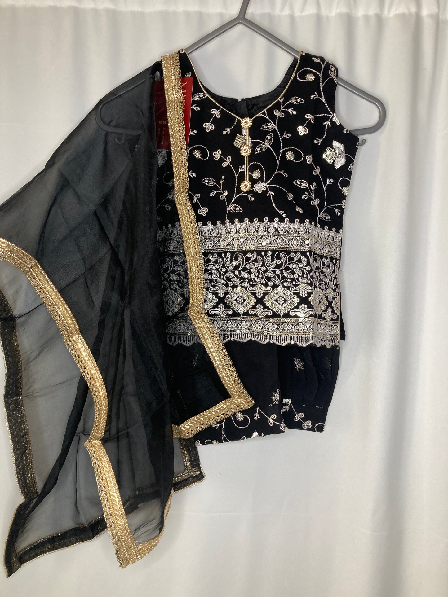 Ayzel umar in black 3month-4yr BC011C2