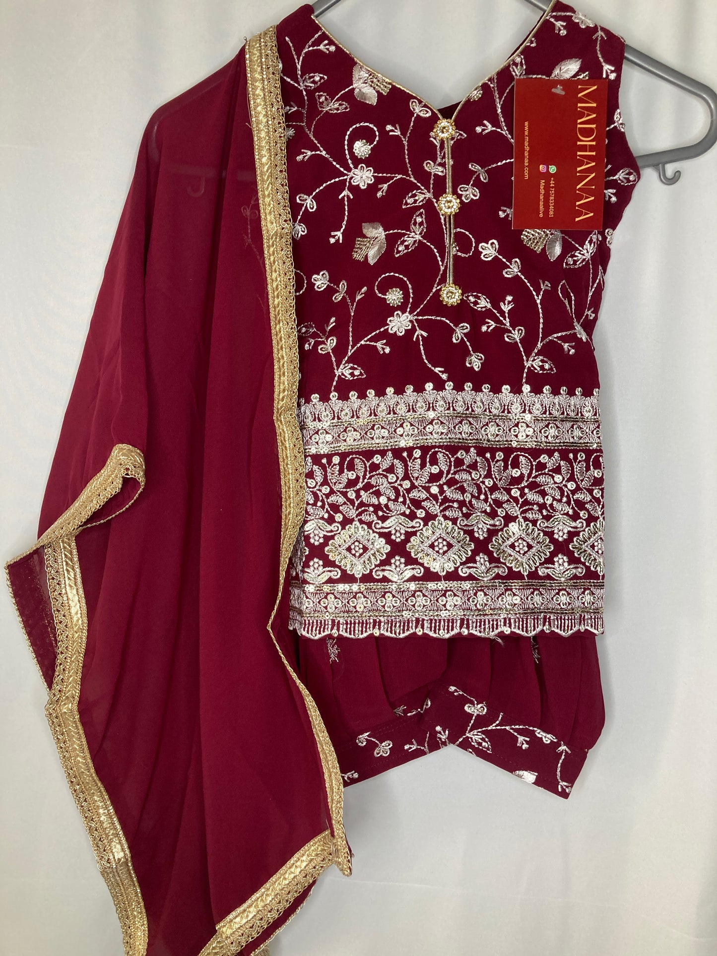 Ayzel Umar in burgundy 3month-4yrs BC011C4