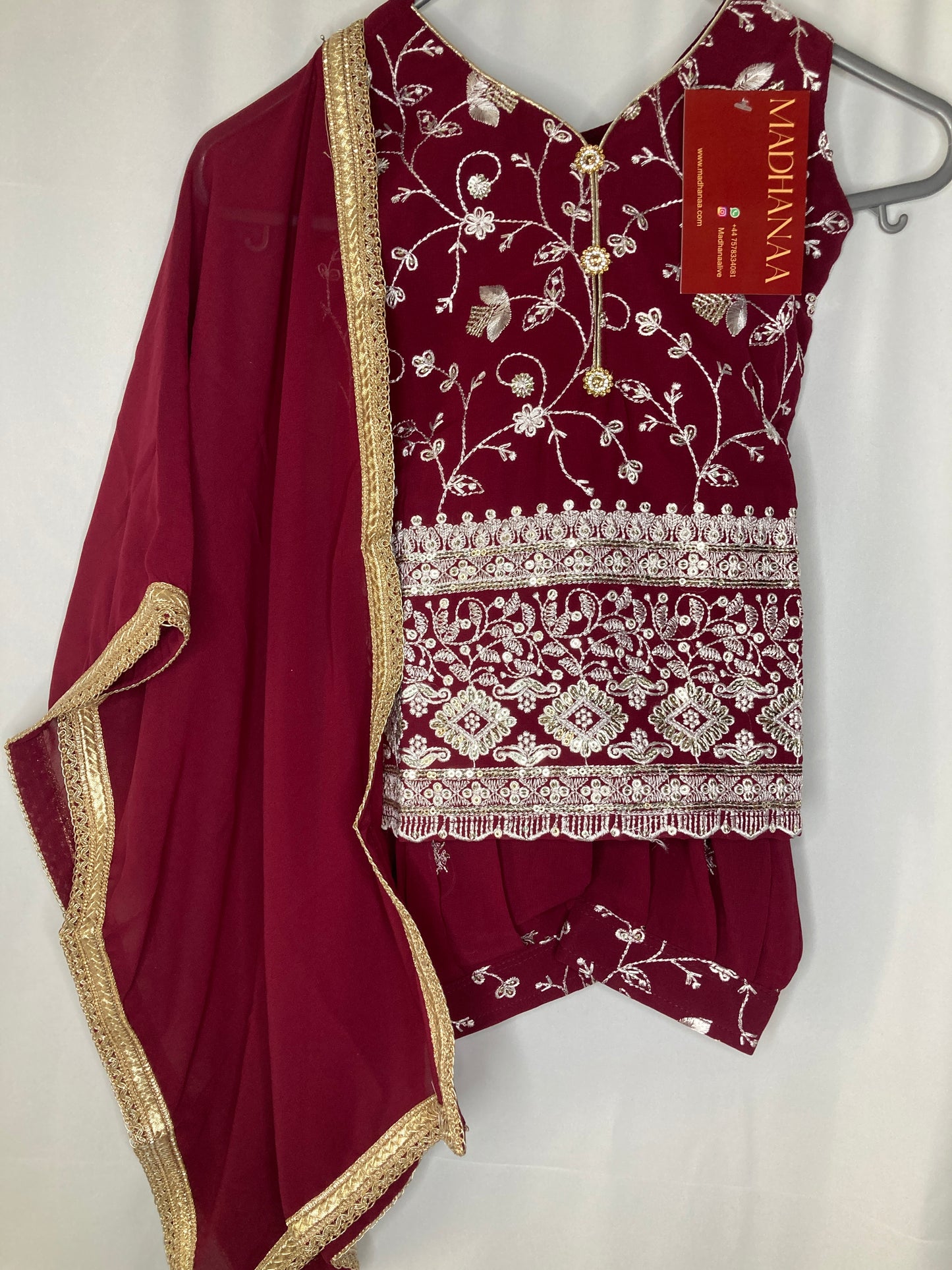 Ayzel Umar in burgundy 3month-4yrs BC011C4