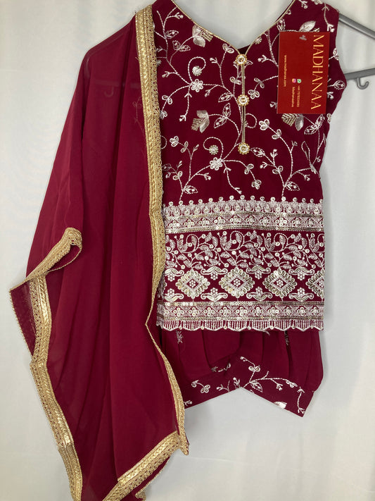 Ayzel Umar in burgundy 3month-4yrs BC011C4