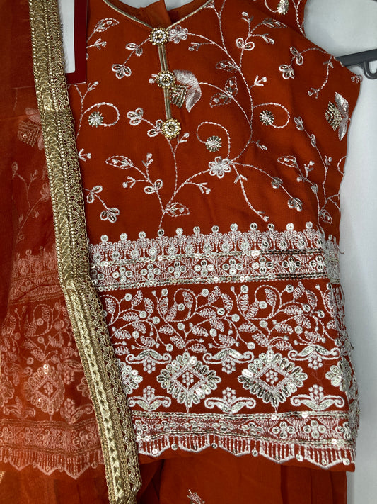 Ayzel Umar in burnt orange 3month-4yrs BC011C5