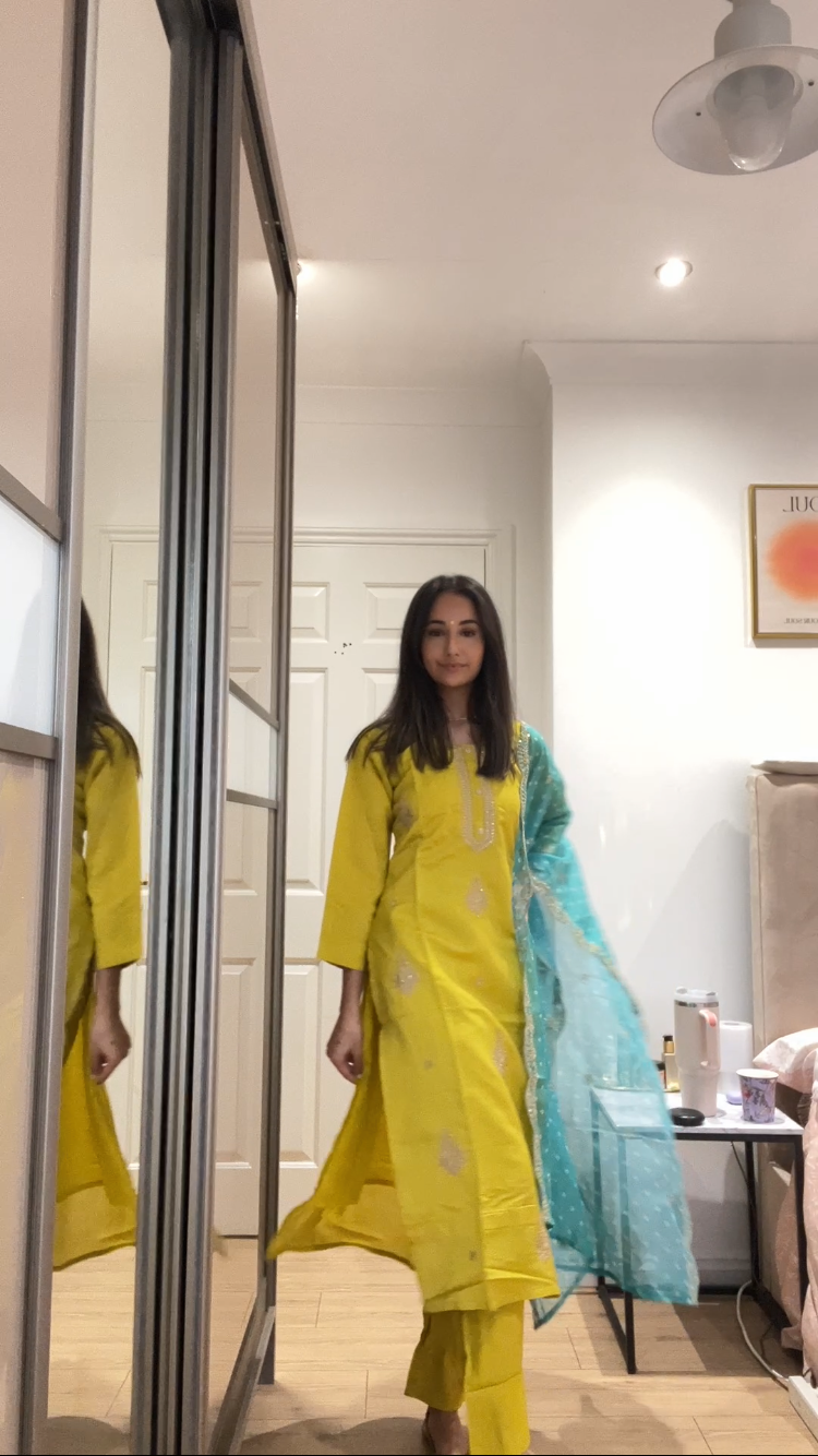Lime libaas in lemon green DN018C0