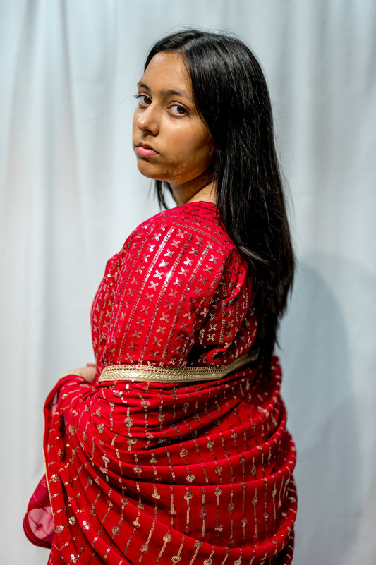 Chamakaraa in ruby red petite KBC013C8