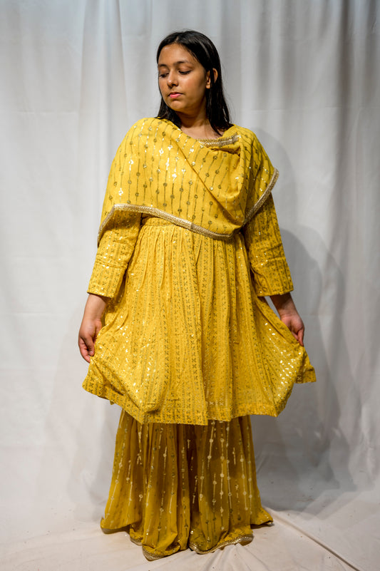 Chamakaraa in mustard yellow petite KBC013C14