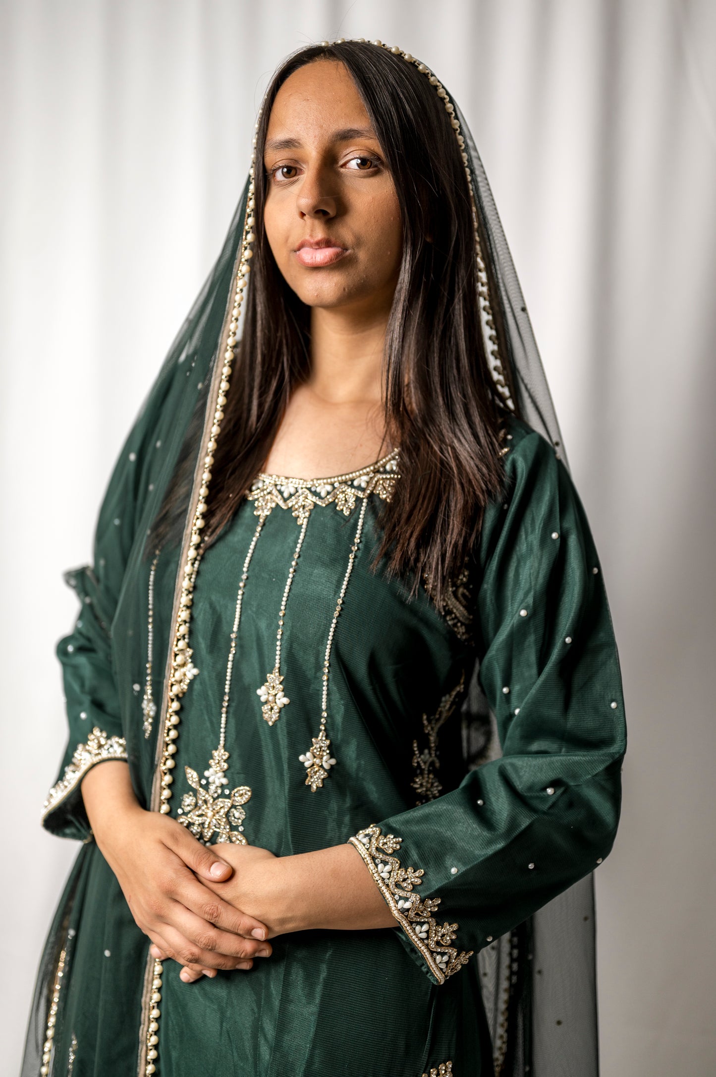 chandsharara in bottle green regular me011c3