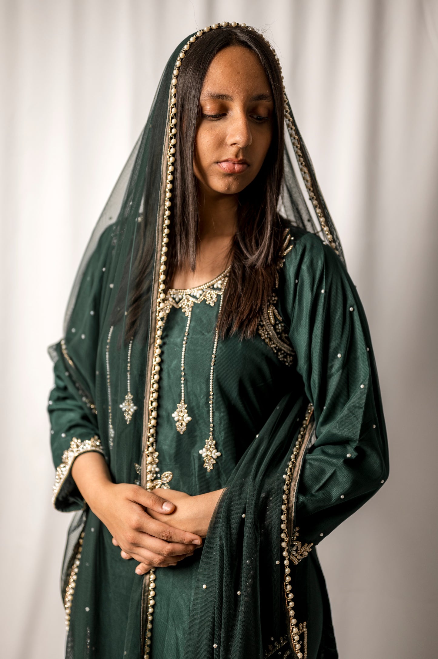 chandsharara in bottle green regular me011c3