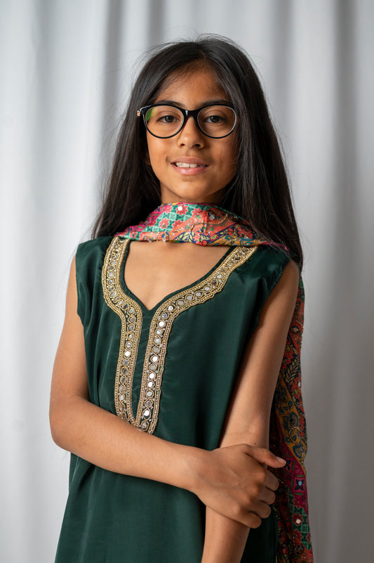 rangrez in bottle green kbc018c1