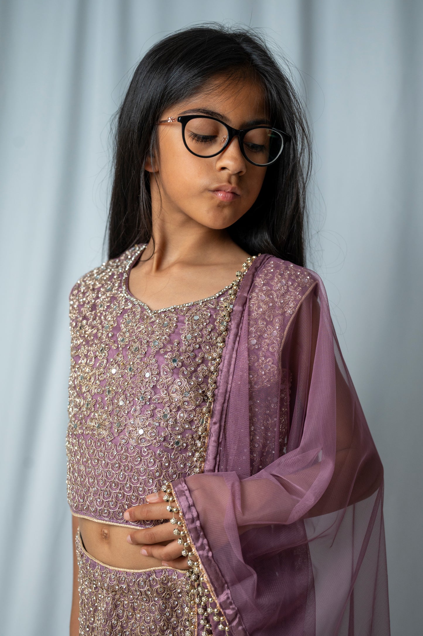Sunehripari in lilac KMO002C10