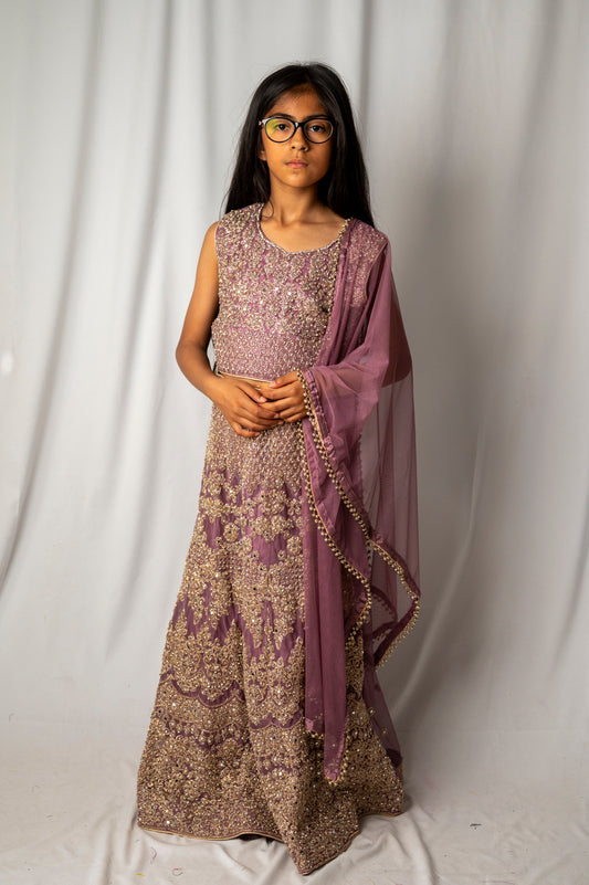 Sunehripari in lilac KMO002C10