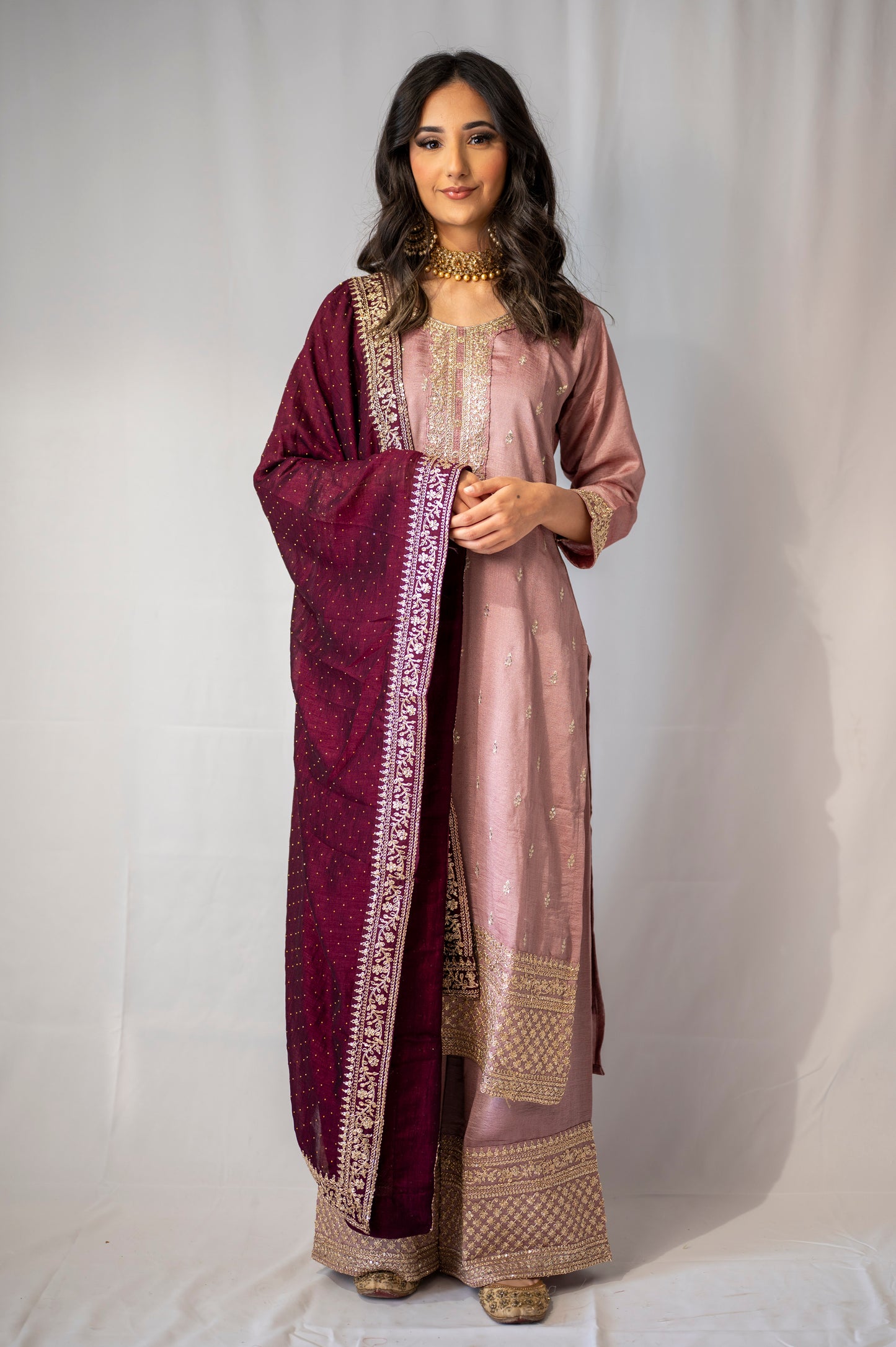 Chamak dhamak with red contrast DN016C0