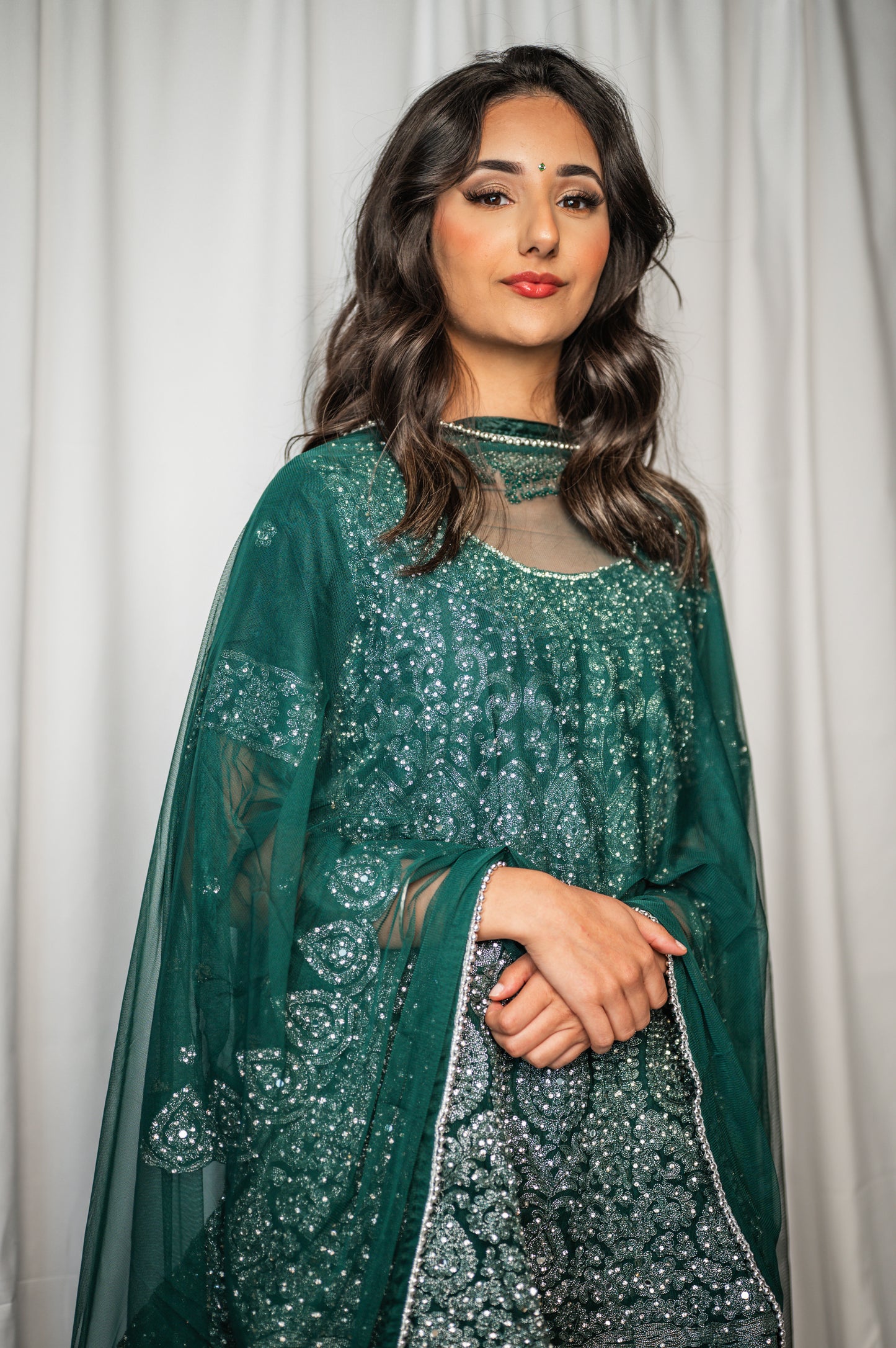 Meher in bottle green petite KMO003C1