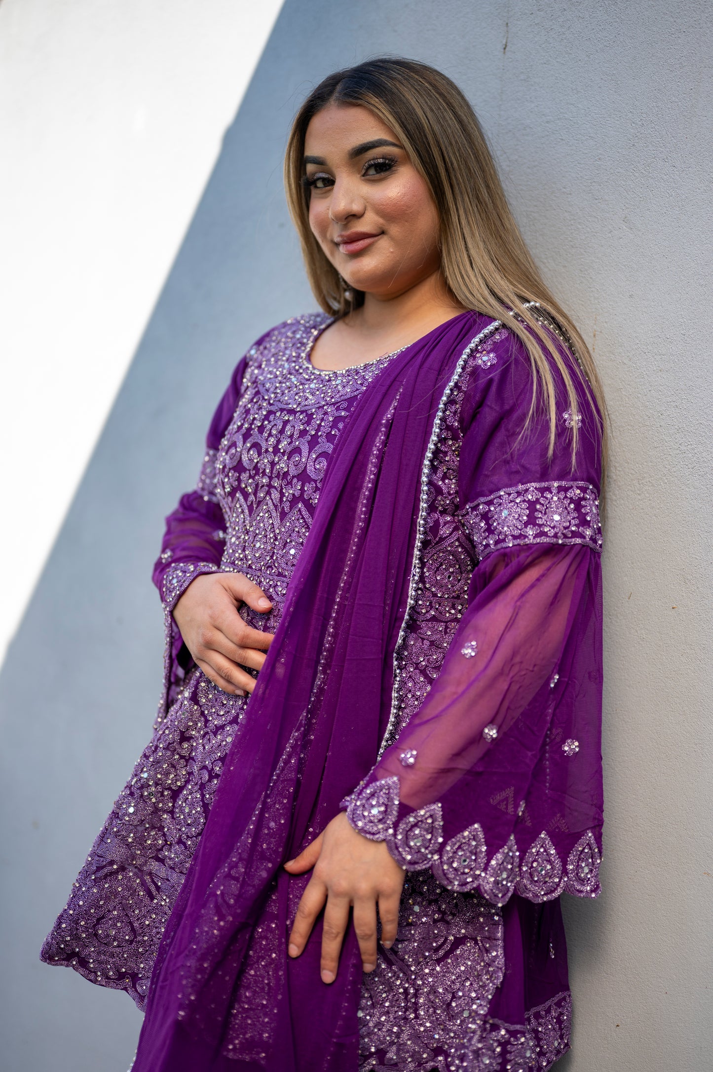 Meher in plum petite KMO003C2