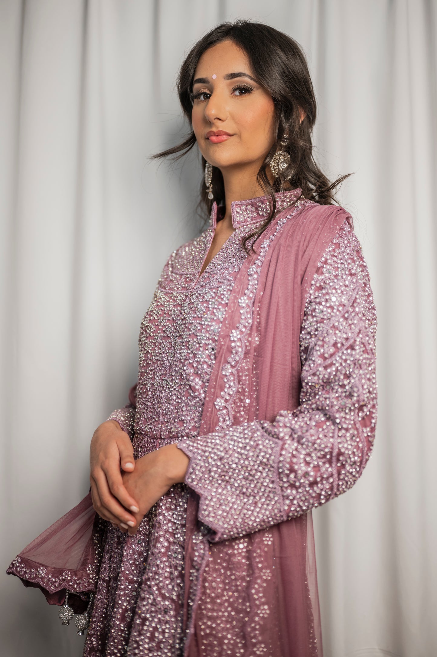 Sahazadi in dark lilac ME008C4