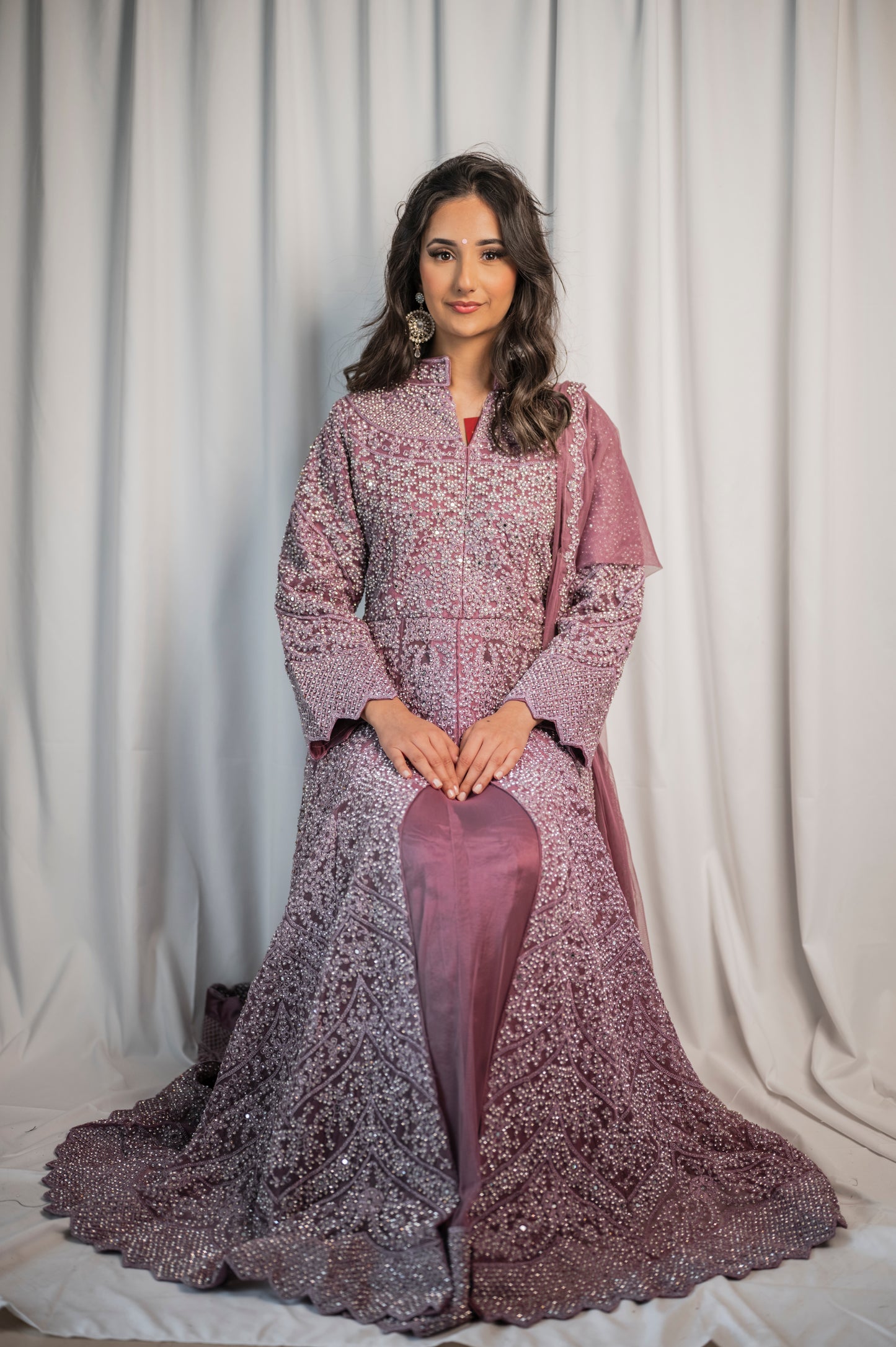 Sahazadi in dark lilac ME008C4
