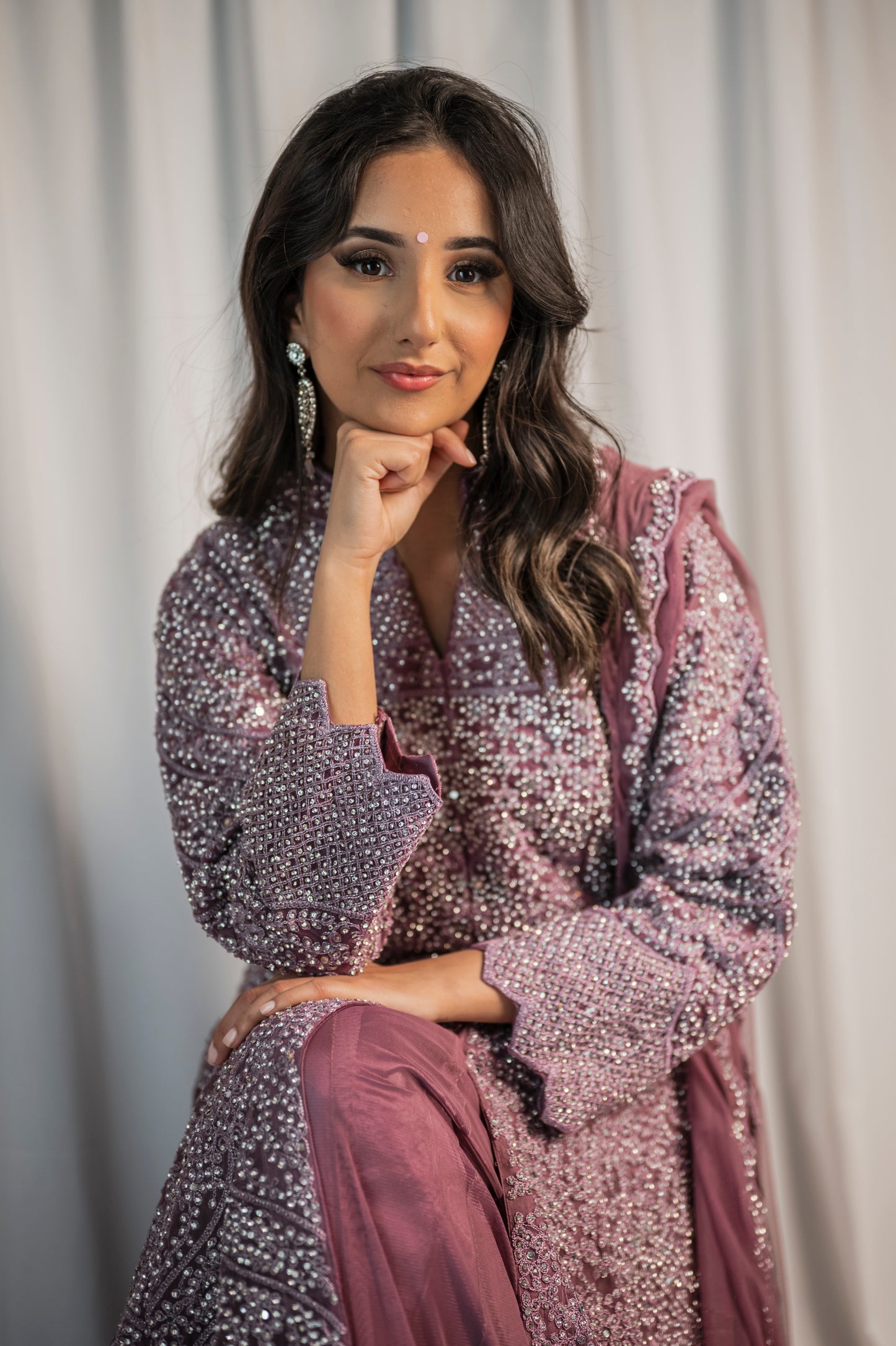 Sahazadi in dark lilac ME008C4