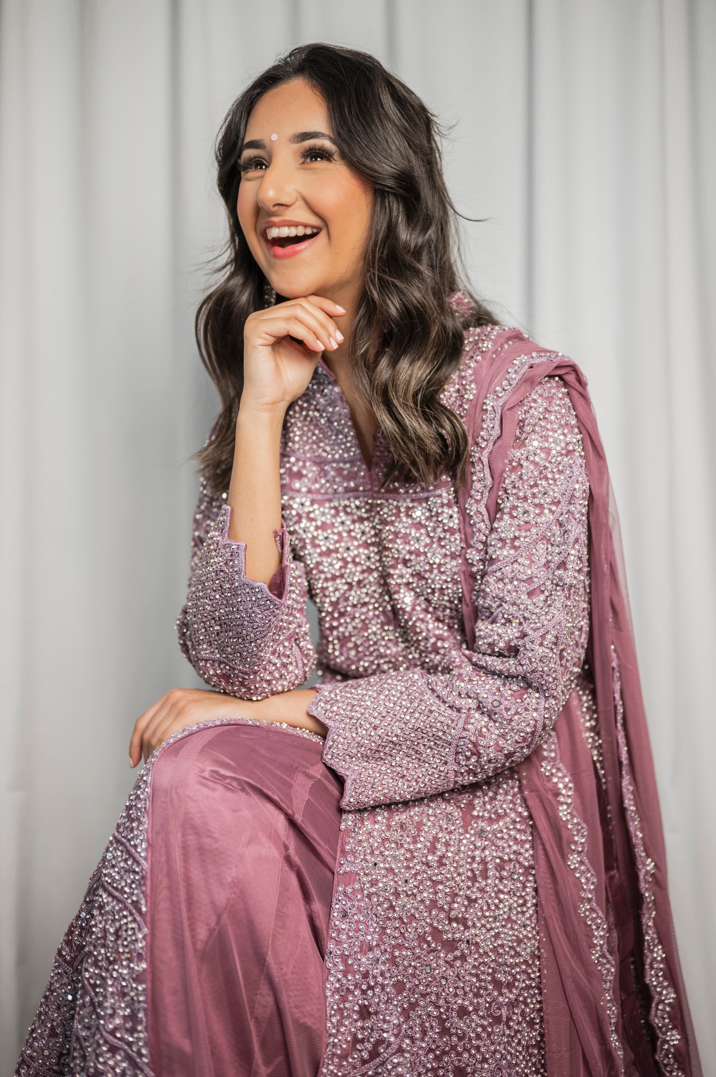 Sahazadi in dark lilac ME008C4