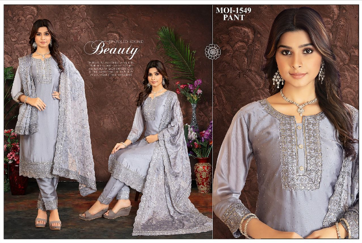 chamakte raaste silver PLUS SIZE DN013C0