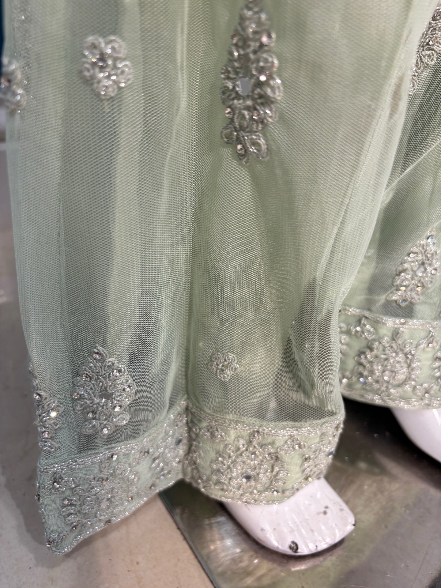 Meher in mint green 4-9 YRS KMO003C0