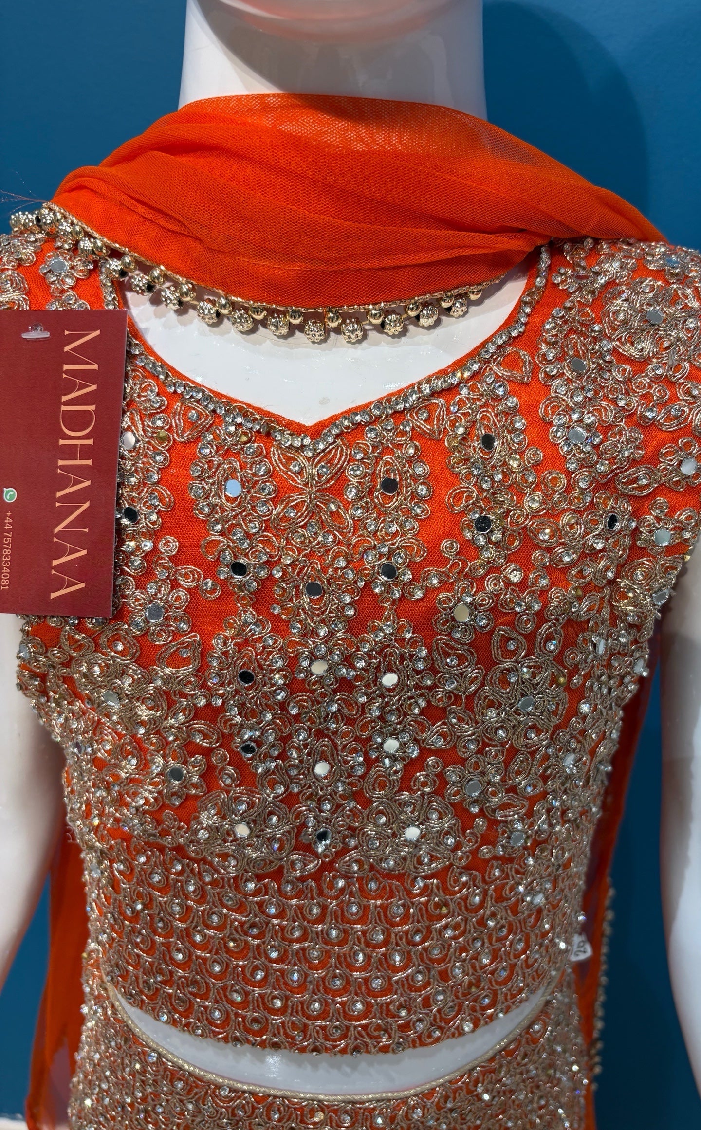SUNEHRIPARI IN ORANGE 4-9 YRS KMO002C5
