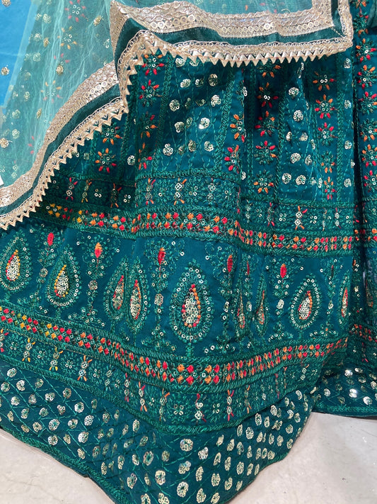 Rangtara in dark green 3-9yrs KAF015C0