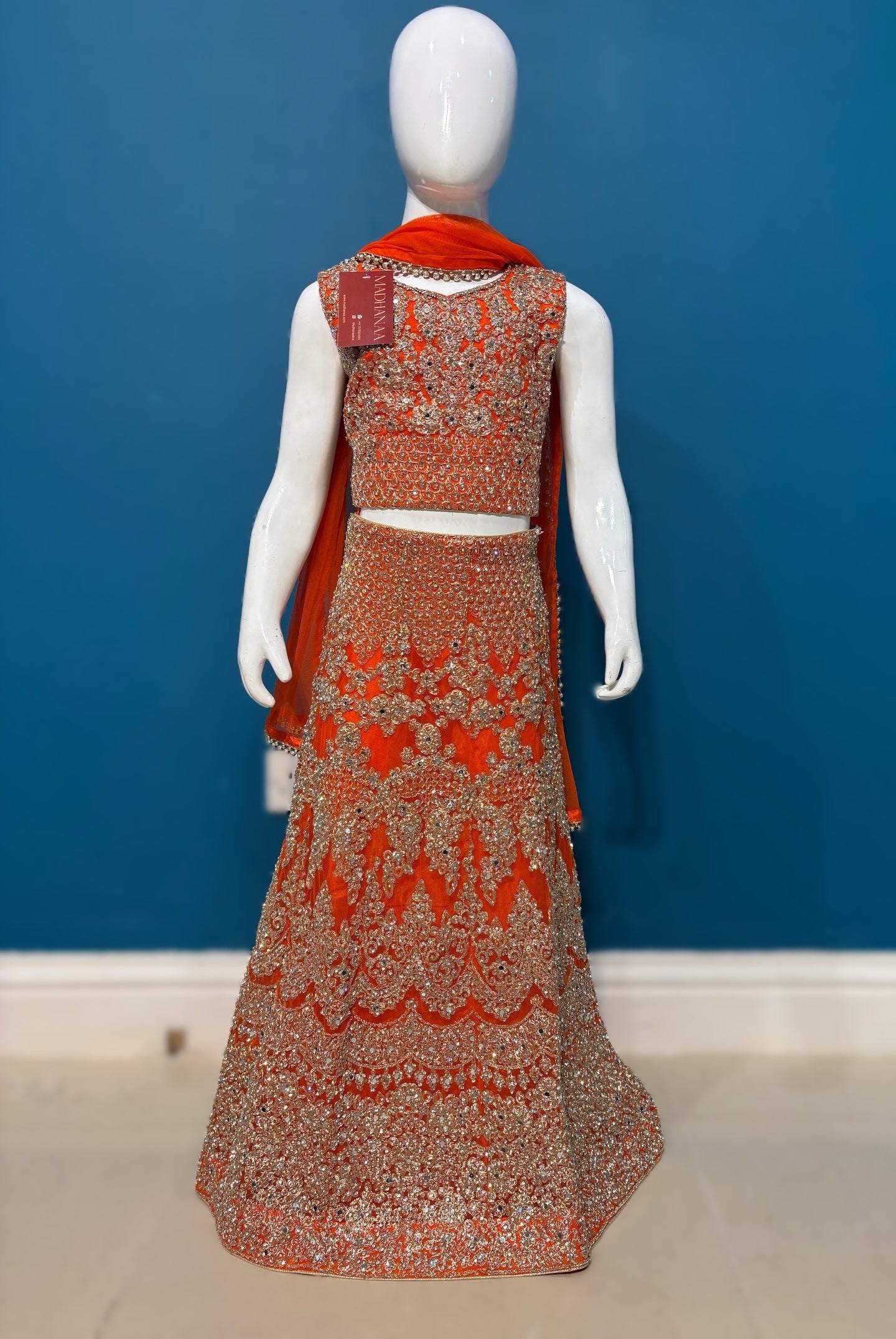 SUNEHRIPARI IN ORANGE 4-9 YRS KMO002C5