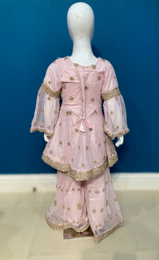 tila taj in baby pink 4-9 yrs kmo005c3