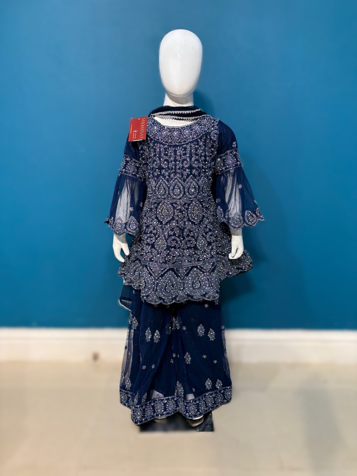Meher in navy blue 4-9 YRS KMO003C4