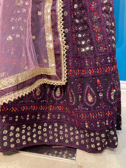 Rangtara in purple 3-9yrs KAF015C2