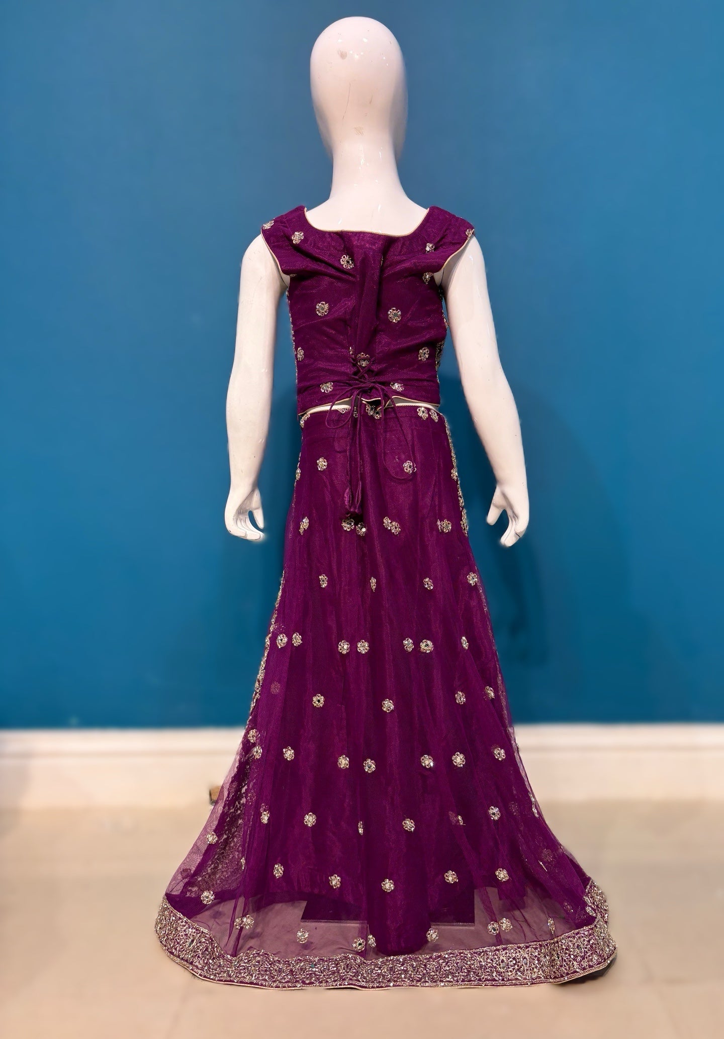 SUNEHARIPARI IN PLUM 4-9 YRS KMO002C9