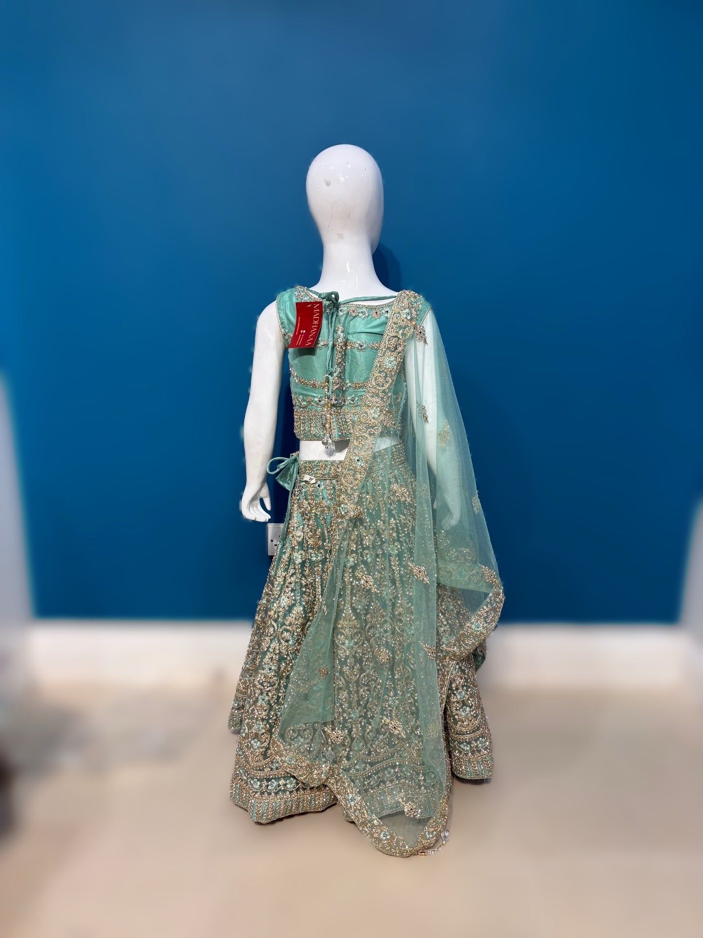 Kohinoor lehenga in mint green 3-9 YRS AF010C2