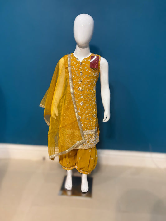 Pehnava in mustard 4-9 YRS BC011C6