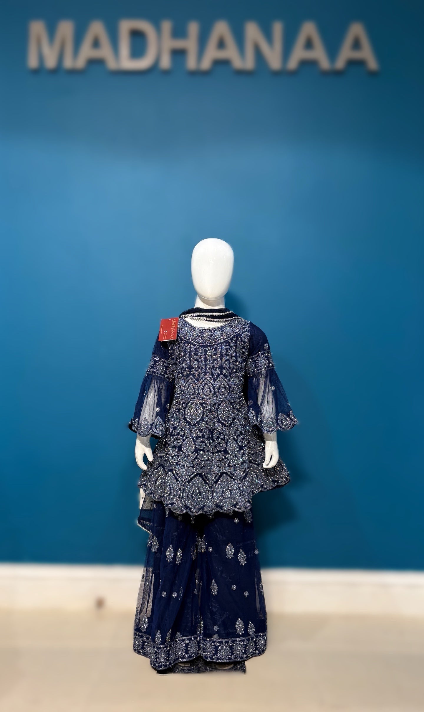 Meher in navy blue 4-9 YRS KMO003C4
