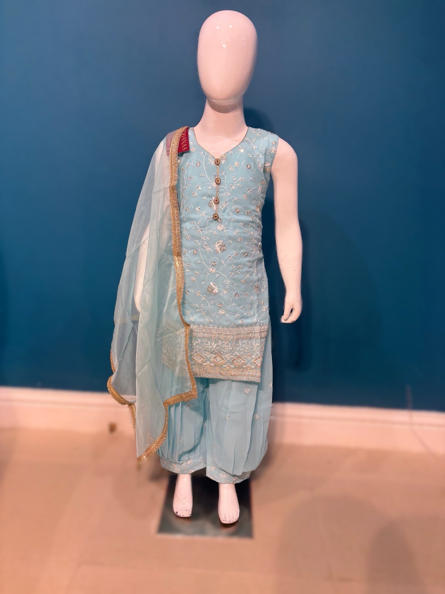 Pehnava in sky blue 4-9 YRS BC011C1