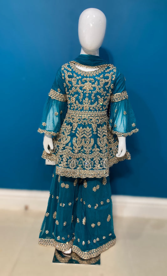 tila taj in teal 4-9 yrs kmo005c11