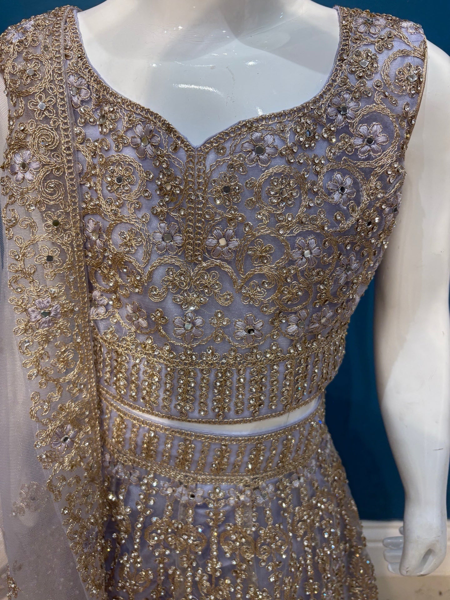 Kohinoor lehenga in lilac 3-9 YRS AF010C1