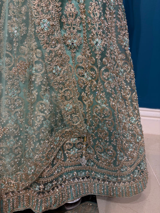 Kohinoor lehenga in mint green 3-9 YRS AF010C2