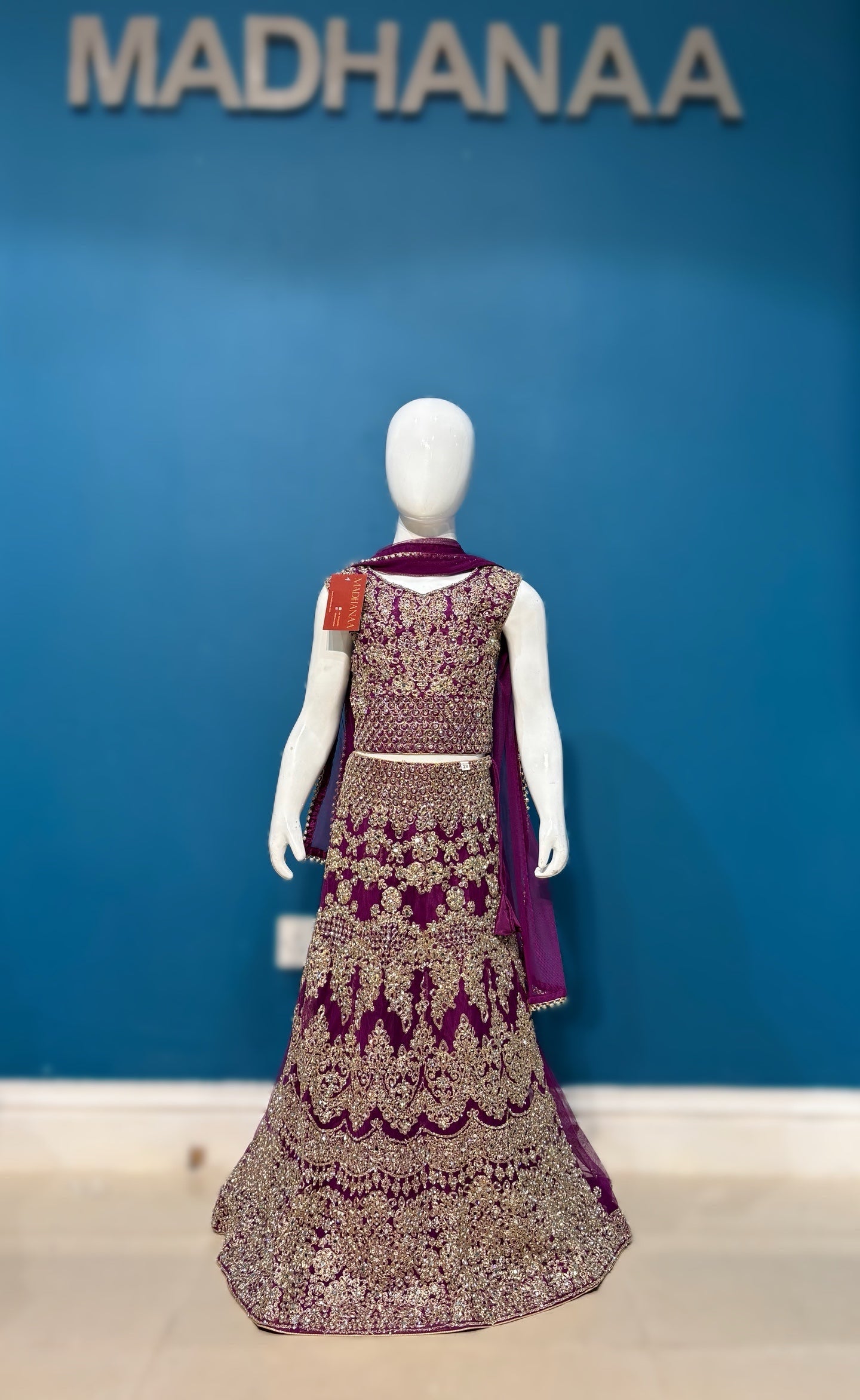 SUNEHARIPARI IN PLUM 4-9 YRS KMO002C9