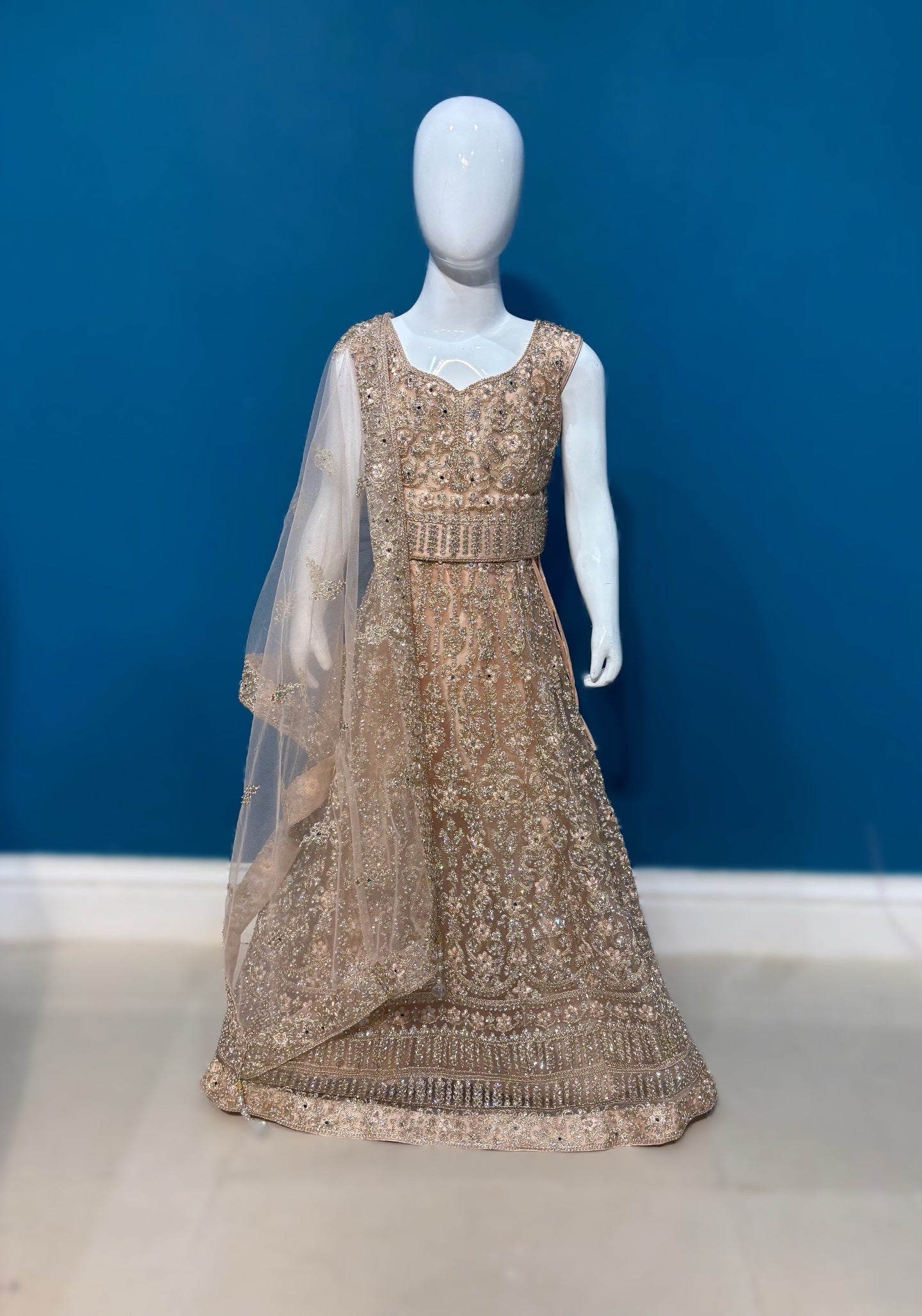 Kohinoor lehenga in beige 3-9 YRS AF010C0