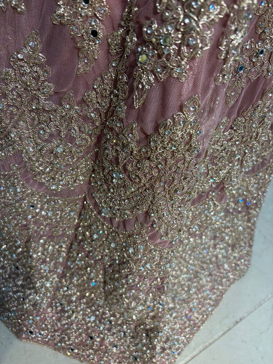 SUNEHRIPARI IN DUSTY PINK 4-9 YRS KMO002C11