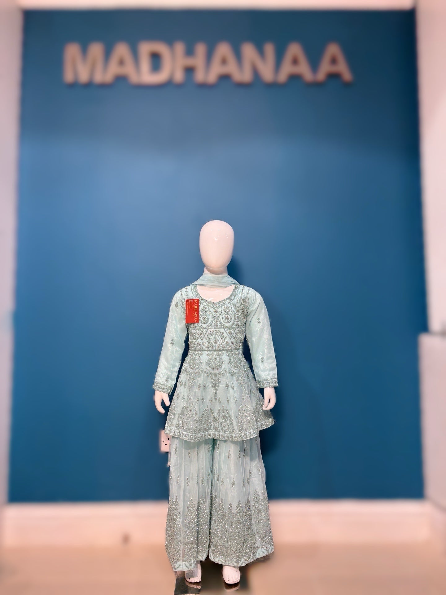 DEVANGI IN ICE BLUE 3-9YRS KME000C1