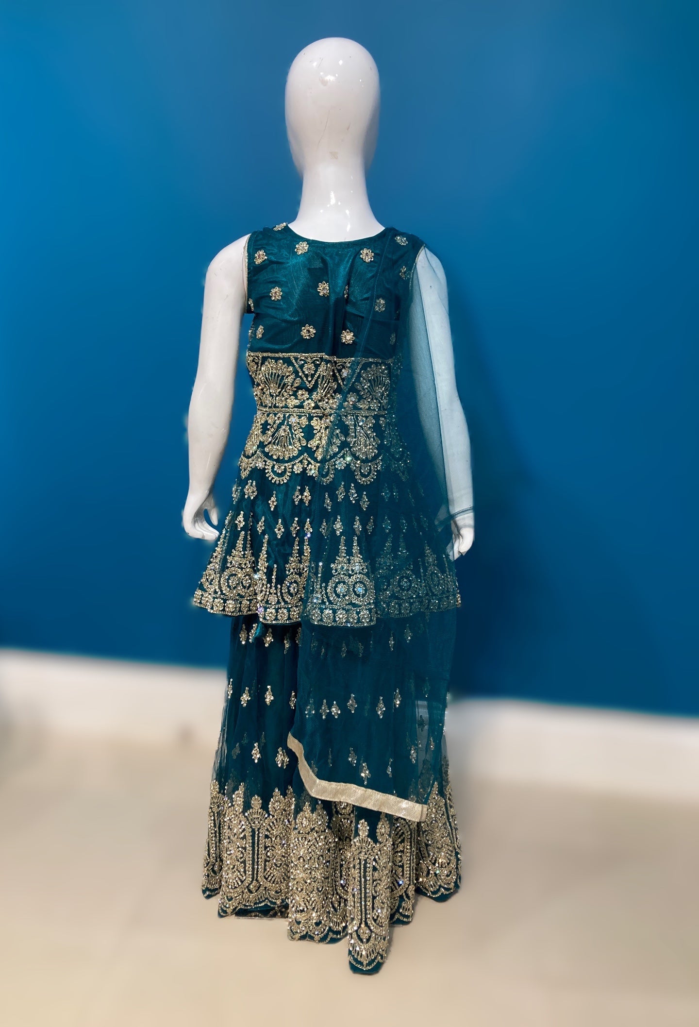 Mini Majesty in teal 3-9yrs KMO014C1