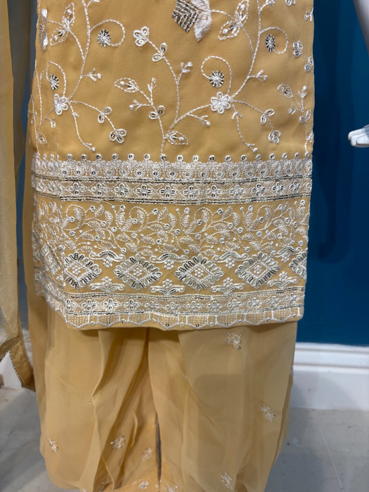 Pehnava in champagne gold 4-9YRS BC011C7