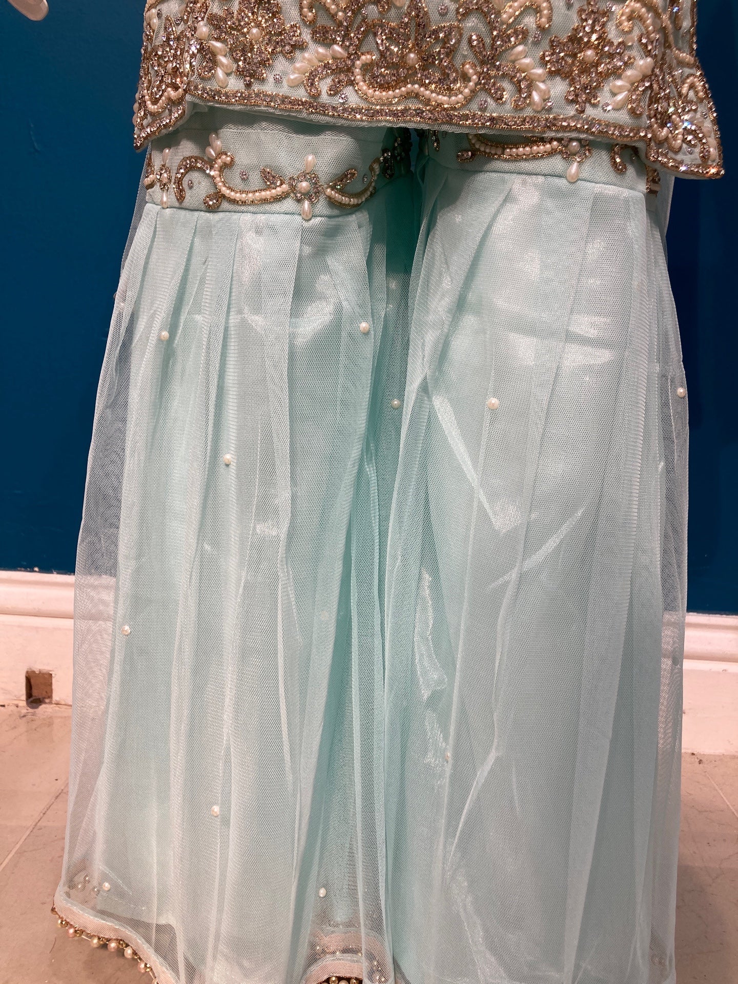 chandsharara in ice blue 2-9 yrs kme012c5
