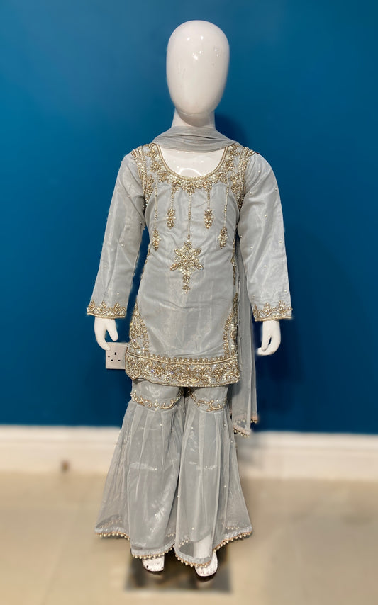 chandsharara in grey 2-9 yrs kme012c11