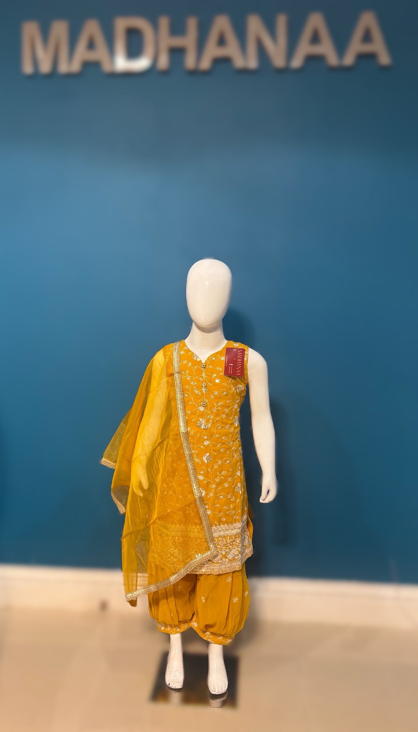 Pehnava in mustard 4-9 YRS BC011C6