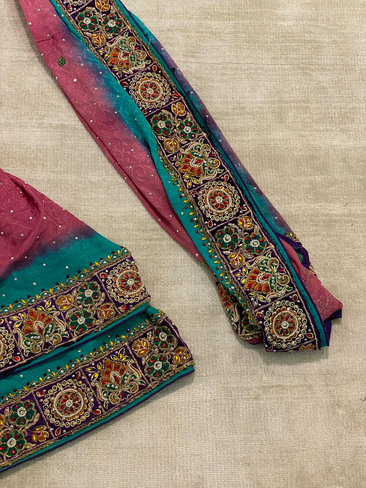 Vintage classic ombré saree set
